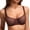 Hazelnut, variant on Women's Unlined Balconette Mesh Bra Sheer See Through Underwire Bras Plus Size 32A-42E