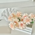 thumbnail image 5 of ievspot Artificial Flower Durable Artificial Flower Artificial Dahlia Flowers with Stem 4-head Realistic Faux Silk Flower for Vase Wedding Party Centerpiece, 5 of 8