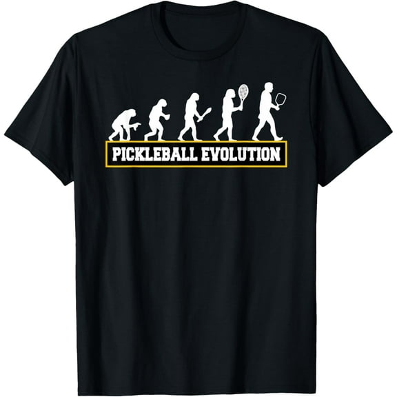Pickleball Evolution Funny T-Shirt T-Shirt Tops Tee