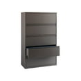thumbnail image 3 of Hirsh 42 inch Wide 5 Drawer Metal Lateral File Cabinet for Home and Office, Holds Letter, Legal and A4 Hanging Folders, Medium Tone Brown, 3 of 6