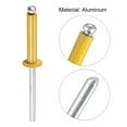 thumbnail image 4 of Unique Bargains Rivets Plats à Tête Ronde en Aluminium 4mm x 20mm, Ton Doré, Lot de 200, 4 of 5