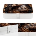thumbnail image 4 of Pangolin PU Leather Jewelry Box with Removable Compartment and Earring Holder, Portable Travel Organizer, 4 of 6