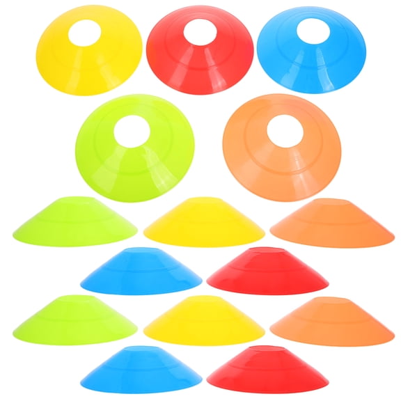 YUYUETIME Agility Cones 25Pcs Disc Cones For Indoor And Outdoor Training Multicolor Plastic
