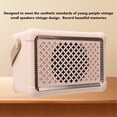 thumbnail image 6 of Wireless Speaker Portable 6 Hours Wireless Vintage Small Speaker for Desk Bedroom Office Party Outdoor Pink, 6 of 9