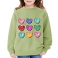 thumbnail image 6 of Girls Cute Sweatshirts Heart Print Oversized Swea𝘁 Shirts Tween 𝗣reppy Clothes 2026 Trendy Long Sleeve Hoodies Pullover Tops, 6 of 9