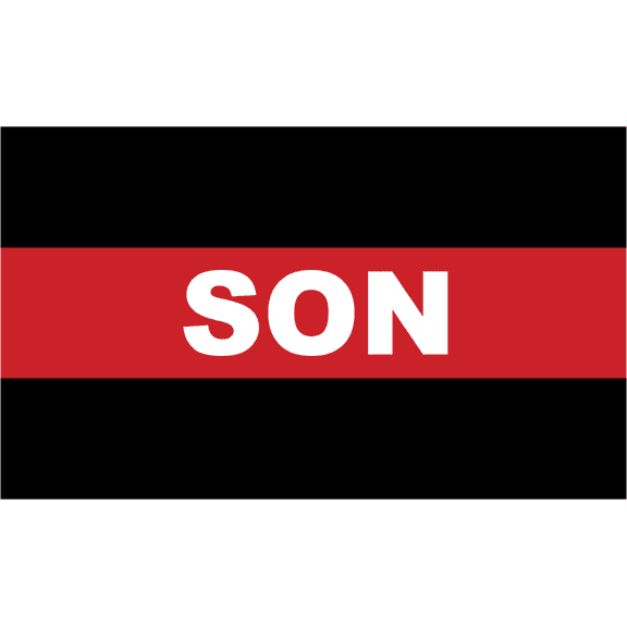 3.8 Inch Firefighter Thin Red Line Son Decal