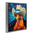 thumbnail image 3 of Stupell Industries Rustic Lodge Cowboy Chicken with Stars Gray Floating Frame Canvas Art, 18 x 18, by Ivan Guaderrama, 3 of 8