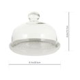 thumbnail image 3 of 1 Set Durable Ceramic Picture With Glass Lid for Dessert Cake Food Displaying, 3 of 9