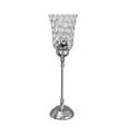 thumbnail image 4 of Aspen Creative 40139-02, Two Pack Set - 17 1/2" High Transitional Metal Table Lamp, Chrome and Beaded Acrylic Lamp Shade, 4 1/2" Wide, 4 of 5