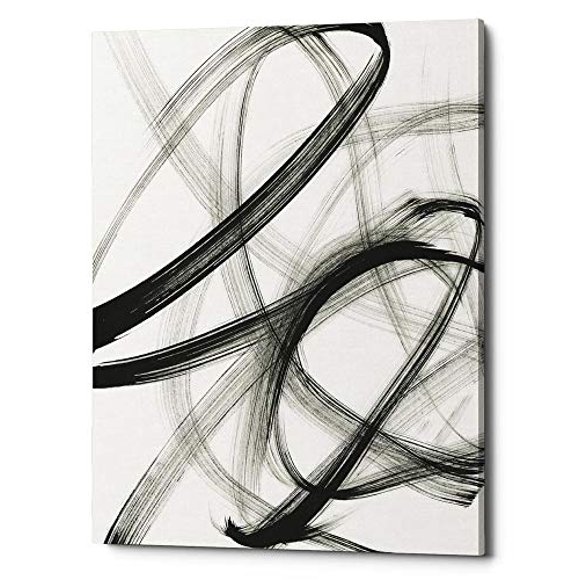 Epic Graffiti Tornado Giclee Canvas Wall Art, 18" x 26", Black