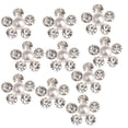 thumbnail image 1 of 10 piezas de adornos de flores de diamantes de imitación de cristal con botón de apliques de parte posterior plana para e, 1 of 3