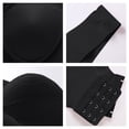 thumbnail image 4 of Hxshgdsn Wireless Bras for Women Full Coverage Wide Strap Seamless Lace Comfy Sport Bra（Black/XL）, 4 of 7