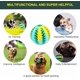 thumbnail image 4 of Mandy Pelotas para perros para masticadores agresivos, pelota de goma para cachorros para limpieza de dientes, juguetes para mascotas, alimentador de alimentos para perros, juguetes de entrenamiento interactivo IQ para perros de raza grande y mediana, 2.756 pulgadas, 1 paquete MFZFUKR LXY06, 4 of 8