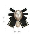 thumbnail image 3 of Shisuyan Broche Nœud Papillon Perle Accessoires de Vêtements pour Femme, 3 of 8