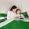 thumbnail image 5 of Manfei Female Men Minimalist Oil Painting Full Size Comforter Sets 3-Piece,Grey Green Bedding Comforter Set,Vintage Aesthetic Lightweight Bedding Sets,Lightweight Room Decor,Reversible, 5 of 8