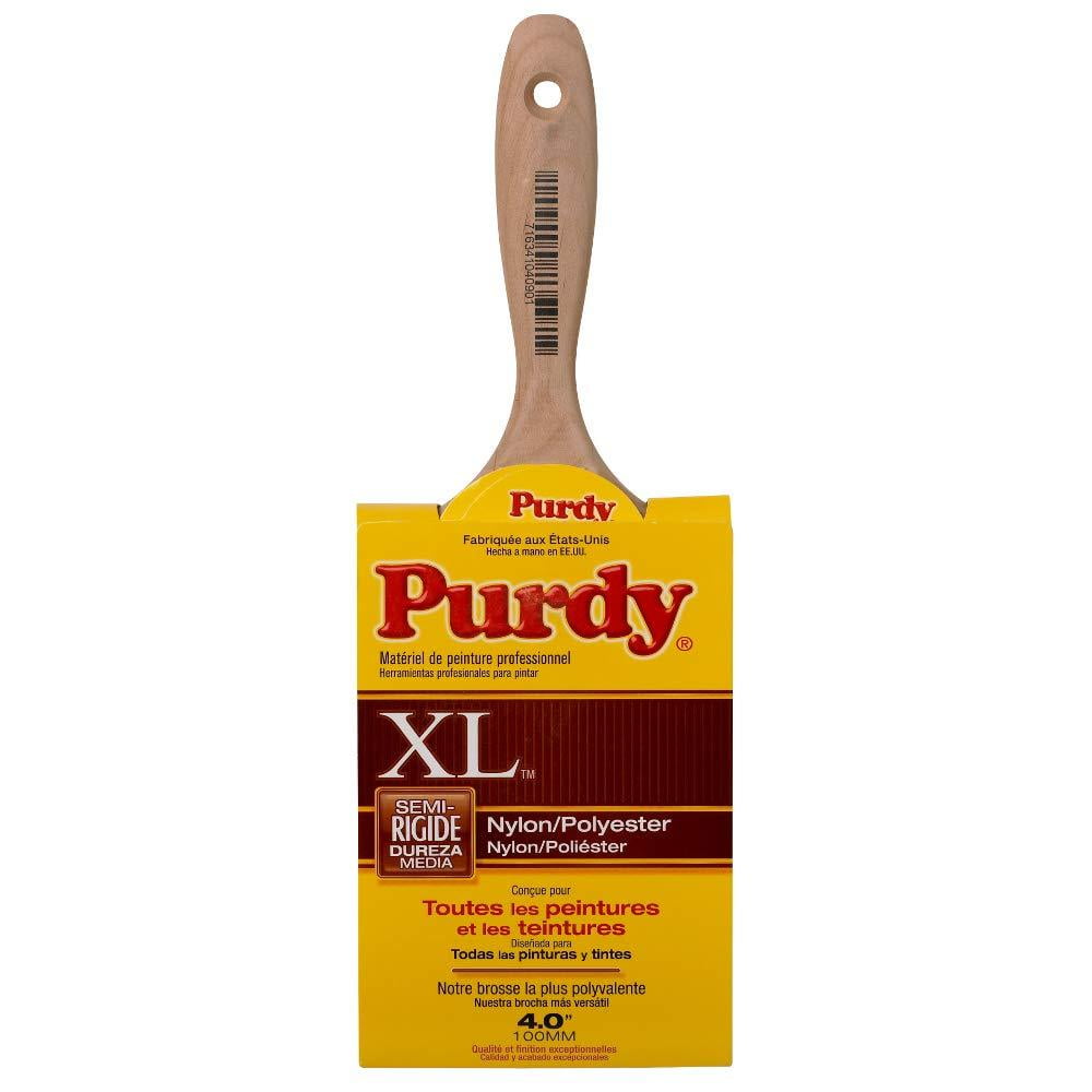 Purdy  XL Sprig  4 in. W Medium Stiff  Flat  Paint Brush