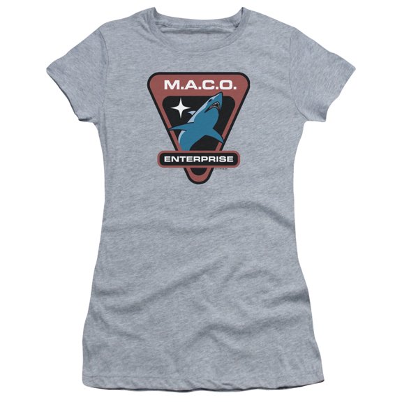 Star Trek - Maco Patch - Juniors Teen Girls Cap Sleeve Shirt - Medium