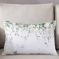 thumbnail image 3 of Eucalyptus Leaves Throw Pillow Cover 12 x 20 Inch Decorative Pillow Cover Spring Botanical Branches Butterfly Lumbar Pillowcase Seasonal Rectangle Cushion Case for Couch Sofa Bed Living Room, 3 of 7