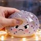 thumbnail image 4 of Herramientas y mejoras para el hogar Figura de bollo al vapor de cristal adorable - Caja decorativa con cara enojada morada brillante Adorno de escritorio Kawaii Estuche de almacenamiento de joyas par, 4 of 7