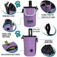 thumbnail image 3 of PetAmi Premium Dog Training Pouch with Poop Bag Dispenser, Purple, 7.5 x 5.5 x 4.5 inches Capacity, 3 of 7