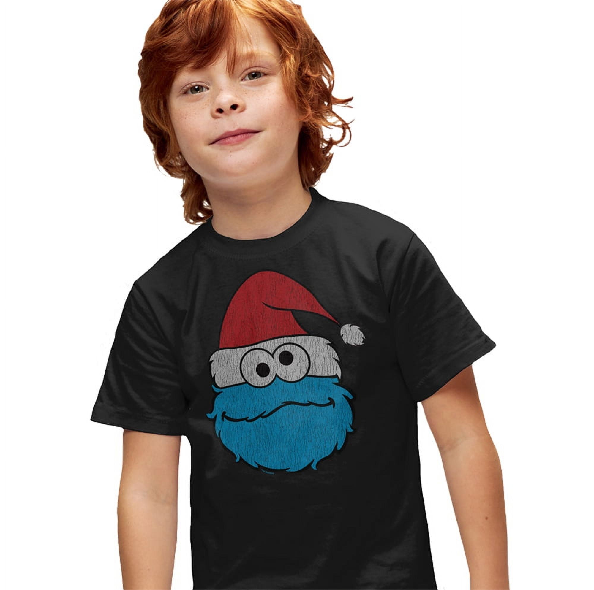 Sesame Street Cookie Monster Christmas Kids T Shirtfor Youth Toddler Boys and Girls