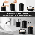 thumbnail image 5 of "Juego De Accesorios Baño 4 Pzs Dispensador Bambú Y Plástico Belug Negro ", 5 of 5