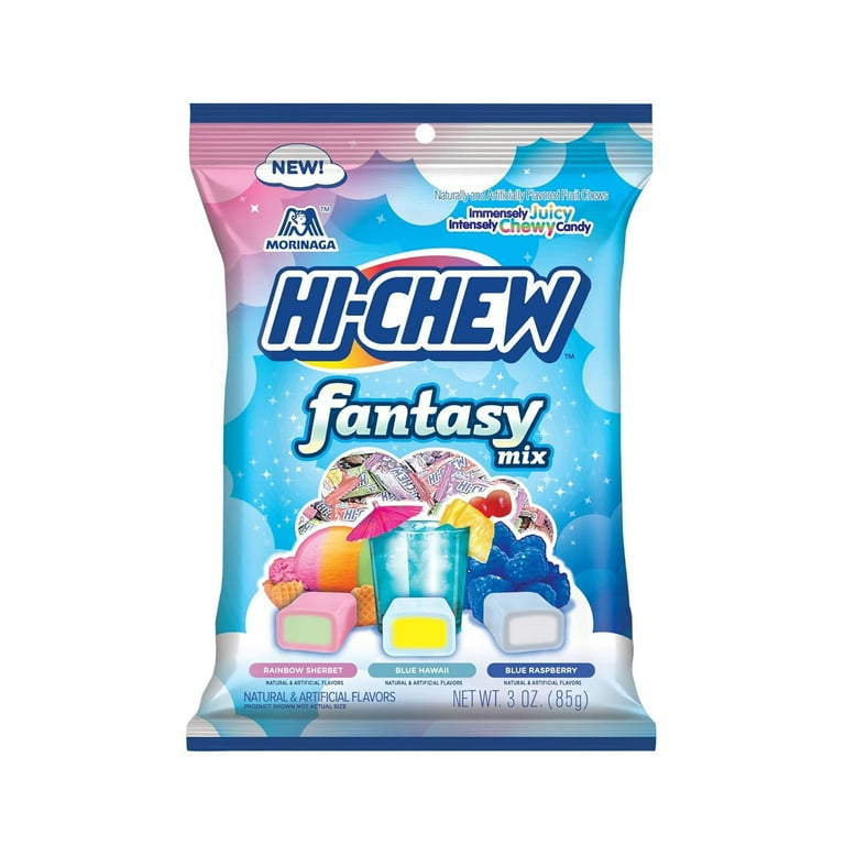 4 pack) 2PK Exclusive Hi-Chew FANTASY Mix - Blue Hawaii, Rainbow