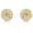 Yellow, variant on 14K Yellow Gold Small Halo Stud Post Earrings with Yellow CZ Birthstone | Secure Screw-backs | November-Citrine | Women & Unisex