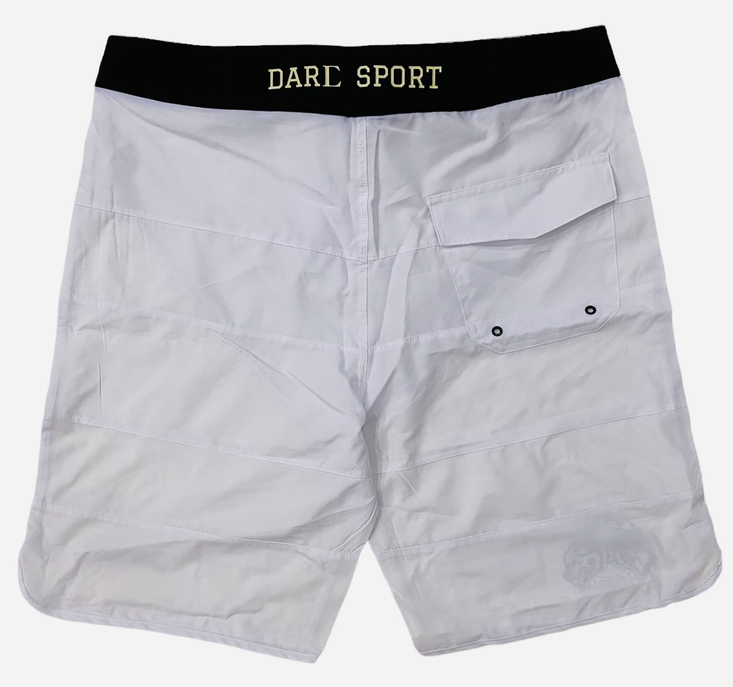 Darc Sport Men's Vicious Ones Stage Shorts Boardshorts With Inner Mesh  Liner (34, White/Black)