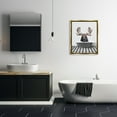 thumbnail image 3 of Stupell Industries Moose in Vintage Bath Animals & Insects Painting Gold Floater Framed Art Print Wall Art, 25 x 31, 3 of 10