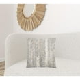 thumbnail image 6 of Gray Silver Metallic Tonal Print Throw Pillow, 6 of 6