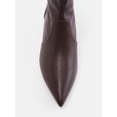 thumbnail image 5 of Scenario Women's Stretch Kitten Heel Faux Leather Booties, 5 of 7