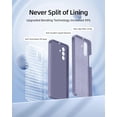 thumbnail image 3 of 【3 in 1 for Samsung Galaxy A14 5G case, with 2 Pack Screen Protector, Camera Protection，Liquid Silicone Slim Shockproof Protective Phone Case 6.6 inch [Microfiber Lining] (Lavender Grey)…, 3 of 12