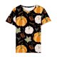 thumbnail image 4 of Fiudx Ofertas Flash Del Día Camiseta Casual de Manga Corta con Estampado Navideño para Mujer, 4 of 4