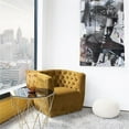 thumbnail image 7 of Pemberly Row Mid-century Velvet Tufted Back Swivel Chair in Gold Yellow, 7 of 7