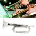 thumbnail image 4 of Military Trumpet, Silver Bugle Clear Sound Stylish  for Orchestra, 4 of 7