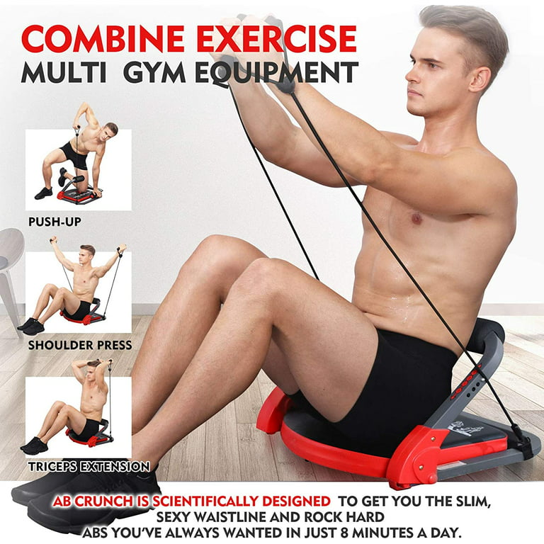 MBB Ab Crunch Machine,Exercise Equipment for Home Gym Equipment,Abs and Total  Body Workout 