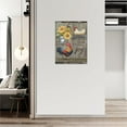 thumbnail image 4 of Country Rooster Wall Art Farm Chicken Hen Sunflower Canvas Prints Painting Farmhouse Rustic Animals Pictures Framed Artwork Home Decor for Kitchen Dining Living Room Bedroom Bathroom 12"x16", 4 of 6