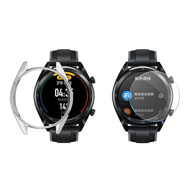 WIFKLSIIPG Electroplate Soft TPU Case Cover for Huawei Watch GT 46mm with Screen Protector
