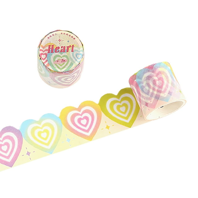 Coofit Planner Tape Paper Colored - 9.84ft x 1.18in Removable Masking Tape Craft Tape