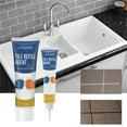 thumbnail image 2 of Aodebiao Grout Repair Kit, White Grout Filler Tubes, Grout Sealer Bathroom Shower Kitchen Floor Tile, Fast Drying Tile Grout Paint, Restore and Renew Tile Joints Line, Gaps, Replace Grout Pen, 2 of 2