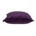 thumbnail image 2 of Parkland Collection PILE11168P Agio Purple Square Transitional Pillow Cover with Poly Insert - 20 x 20 x 7 in., 2 of 2