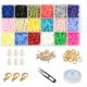thumbnail image 2 of Beads Separador de polimérica Pna forma forma forma y espaciadoras chapado en 6 mm con cordones elásticos para pulseras rejils 3692 18 rejils 3692 piezas Gloria cuentas de arcilla heishi, 2 of 9