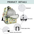thumbnail image 4 of Colorful Cartoon Dinosaurs Cute School Backpack Bag for School with Padded Back and Adjustable Shoulder Straps 15.25"x11.5"x5.25", 4 of 5