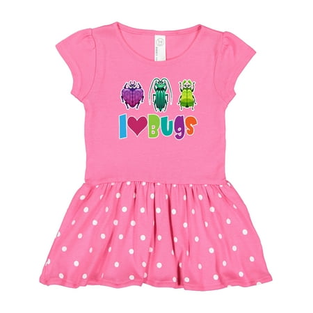 

Inktastic I Love Bugs Gift Toddler Girl Dress