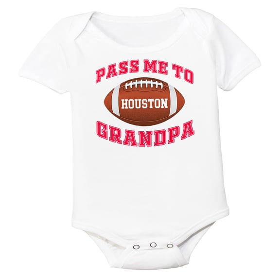 Future Tailgater Pass Me to GrandPa Baby Bodysuit for Houston Fans