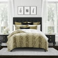 thumbnail image 2 of Serpentine Gold California King Comforter & 2 Shams Set, plus 2 bonus cushions, 2 of 5