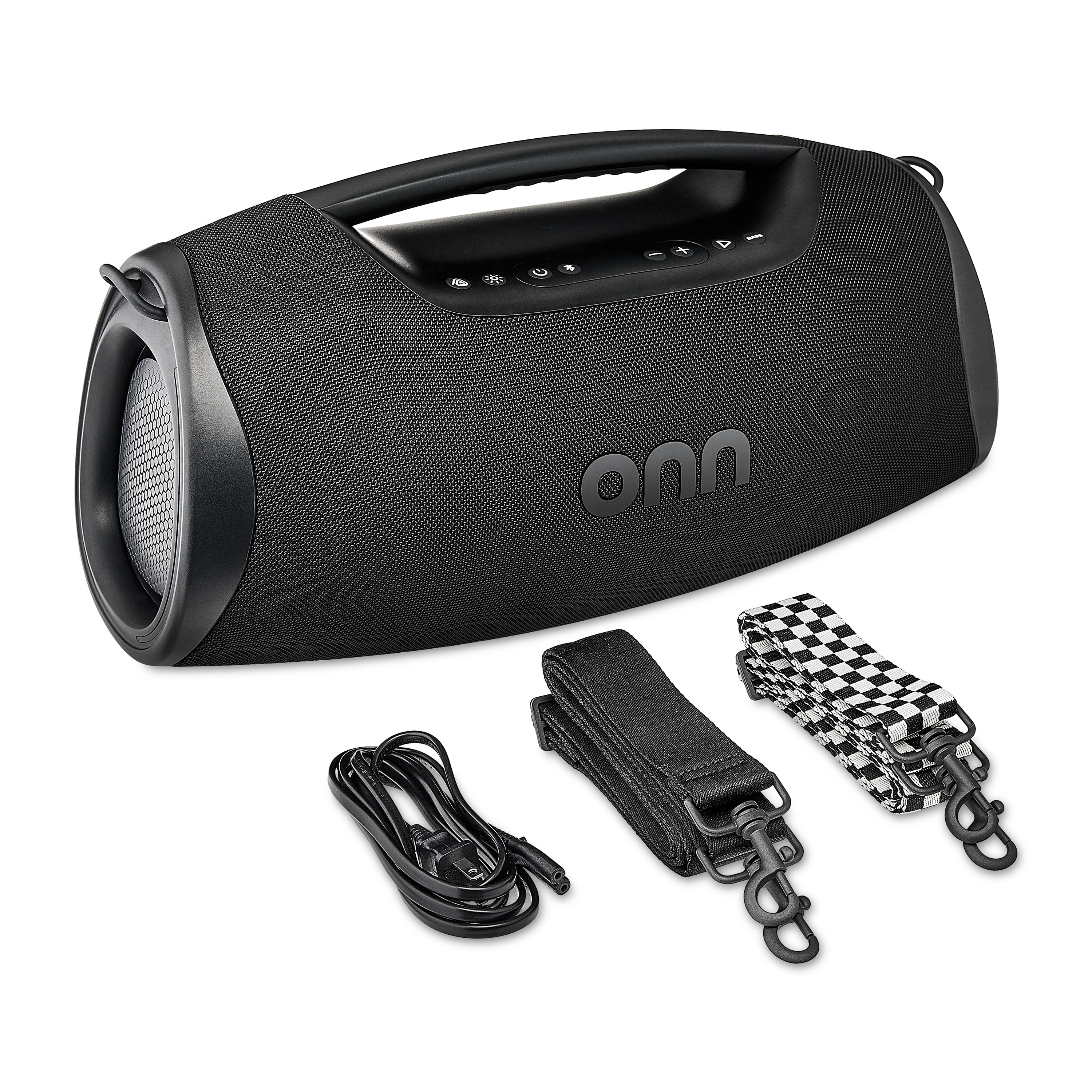 onn Bocina Portátil Bluetooth con 6 Modos de Iluminación LED, Diseño Resistente al Agua, 20 Horas de Reproducción 7