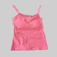 thumbnail image 2 of Built in Bra Tank Tops for Women - Lace V-Neck Camisole Shirt - Cute Floral Pattern Sleeveless Crop Tops, 2 of 5