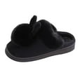 thumbnail image 2 of Women's Winter Pom-Pom Bunny Slippers, Fuzzy Plush Indoor House Shoes with Non-Slip Sole, 2 of 8